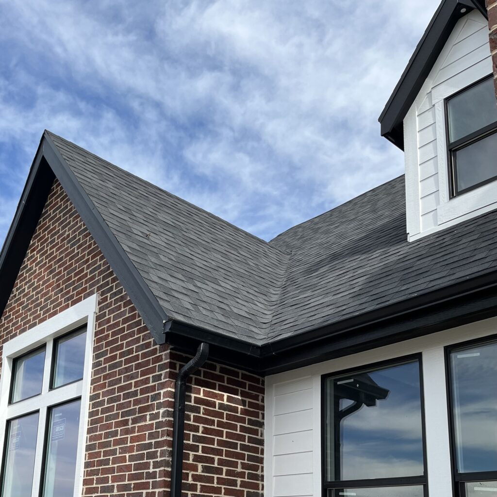 Shows Orlando area home with repaired roof